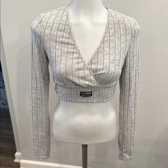 SHEIN Light Gray Knit Top - Picture 1 of 8
